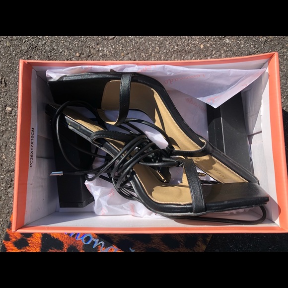 Lemonade High Strap Heels - Picture 2 of 3